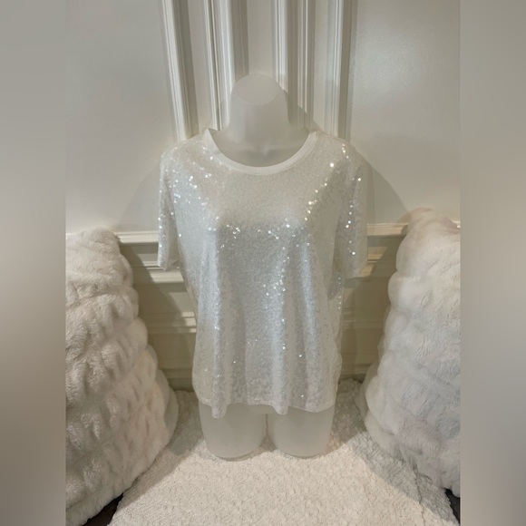 Express Sequins top, medium, new-no tags but never wore - Picture 3 of 5